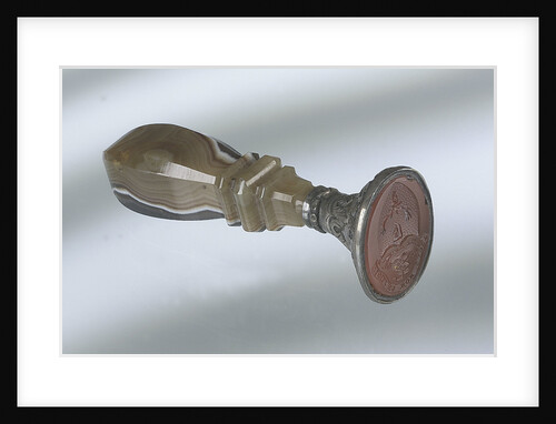 Oval cornelian intaglio seal by unknown