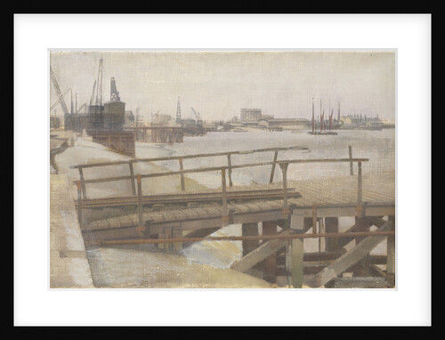 Study for A Jetty at Greenwich by Jesse Dale Cast