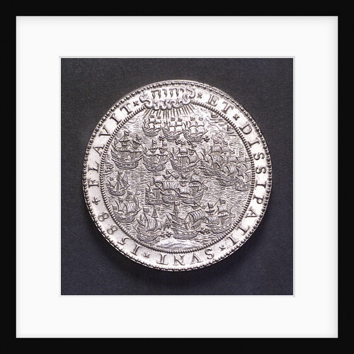 Medal commemorating the defeat of the Spanish Armada, 1588; obverse by Gerard van Bylaer