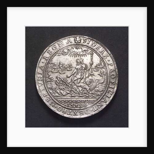 Medal commemorating sea trade revived, 1596; obverse by unknown