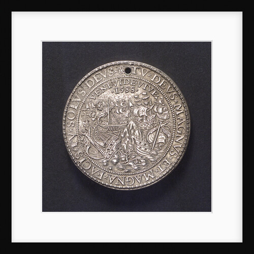 Medal commemorating the defeat of the Spanish Armada, 1588; reverse by unknown
