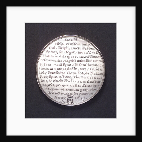 Medal commemorating the Spanish fleet captured at the Slaak, 1631; reverse by J. Looff