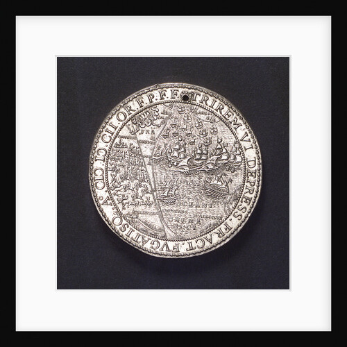 Medal commemorating the action off the Goodwin Sands, 1602; reverse by unknown