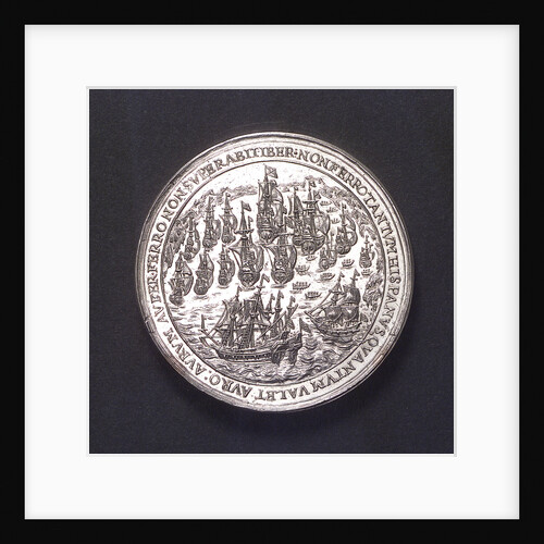 Medal commemorating Admiral Heyn and the capture of the Spanish silver fleet off Matanzas, 1628; obverse by W. Versteegh