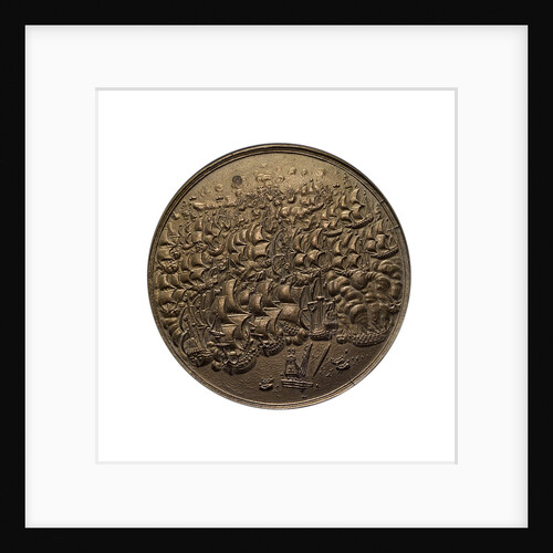 Medal commemorating the destruction of the Spanish fleet off Dover, 1639; obverse by Unknown