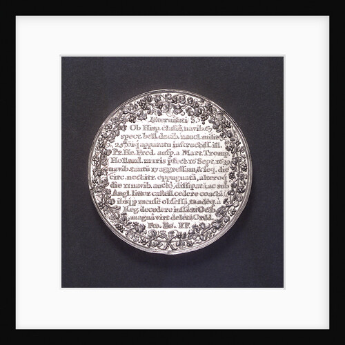 Medal commemorating the destruction of the Spanish fleet off Dover, 1639; reverse by J. Looff