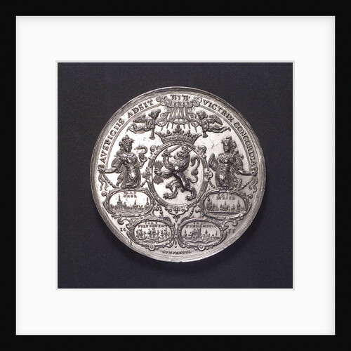 Medal commemorating the capture of the Spanish silver fleet off Matanzas, 1628; reverse by A. van der Wilge