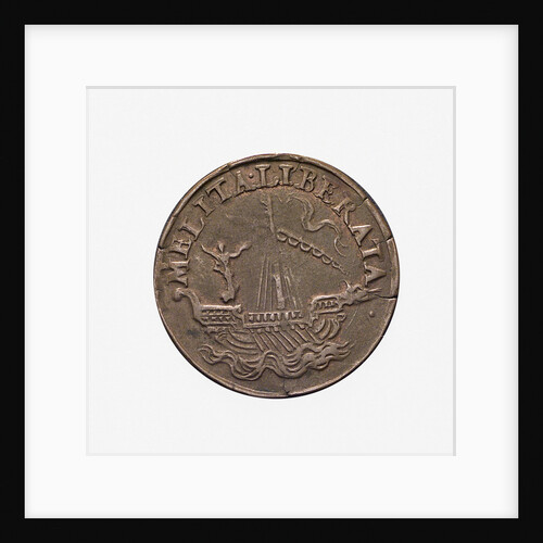 Counter commemorating Malta delivered from the Turks, 1565; reverse by unknown