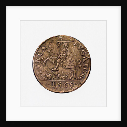 Counter commemorating Malta delivered from the Turks, 1565; obverse by unknown