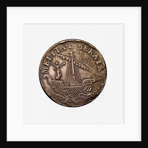 Counter commemorating Malta delivered from the Turks, 1565; reverse by unknown