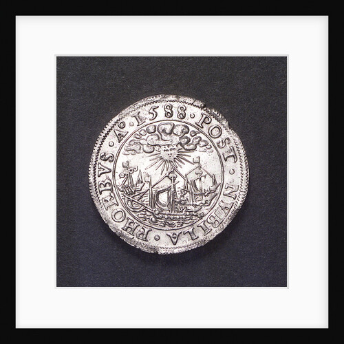 Counter commemorating the defeat of the Spanish Armada, 1588; obverse by unknown