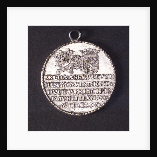Counter commemorating the capture of Breda, 1590; reverse by unknown