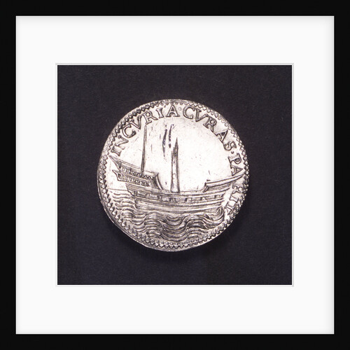 Counter commemorating preparations for war; reverse by unknown