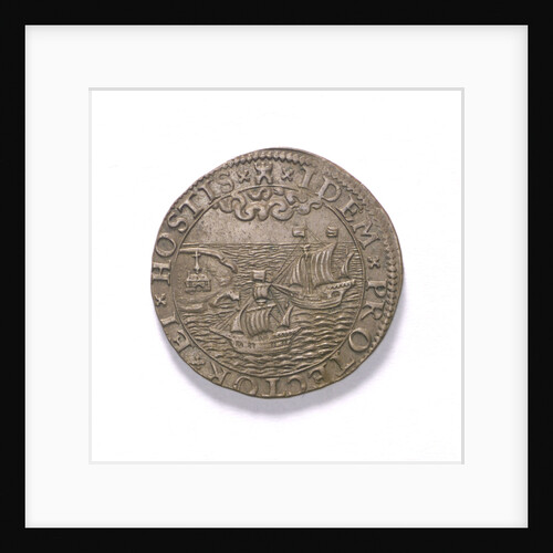 Counter commemorating losses by storm, 1593; obverse by unknown