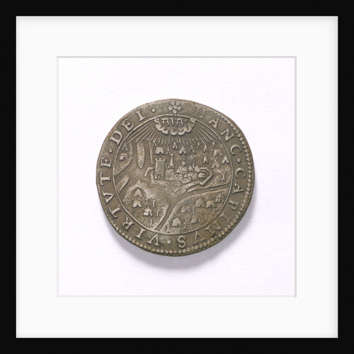 Counter commemorating the Battle of Rhinberck and the siege of Ostend, 1601; obverse by unknown