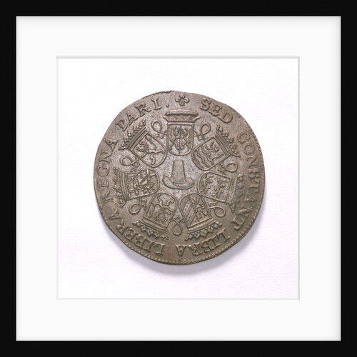 Counter commemorating the disarmament of the fleet, 1671; reverse by unknown