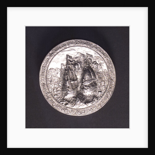 Counter commemorating the Battle of the Texel and the death of Admiral Tromp, 1653; reverse by O.M.