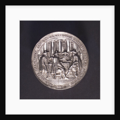Medal commemorating the Battle of Lowestoft and the death of Admiral Kortenaar, 1665; reverse by O.M.