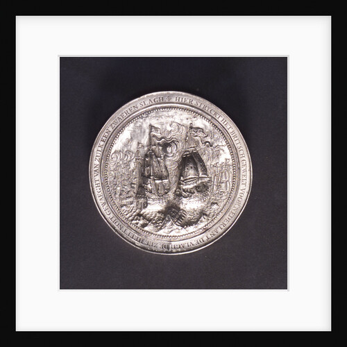Medal commemorating the Battle of the Four Days and Admiral de Ruyter, 1666; reverse by O.M.
