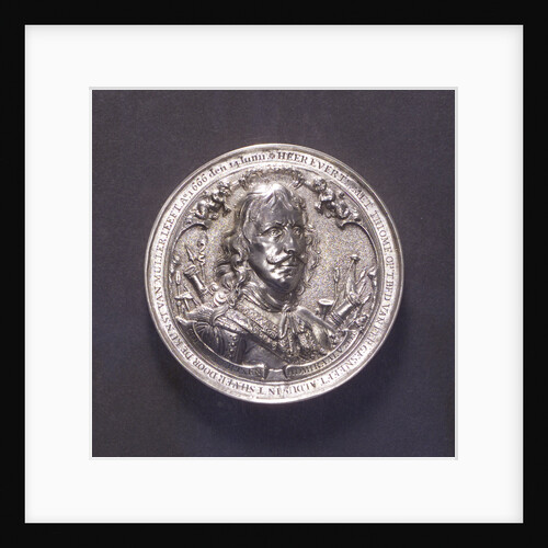Medal commemorating the Battle of the Four Days and Admiral Evertsen, 1666; obverse by O.M.