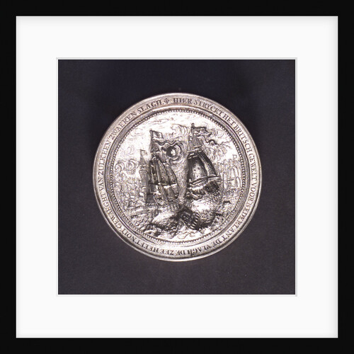 Medal commemorating the Battle of the Four Days and Admiral Evertsen, 1666; obverse by O.M.