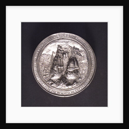 Medal commemorating the Battle of the Four Days and Admiral Van Tromp, 1666; obverse by O.M.