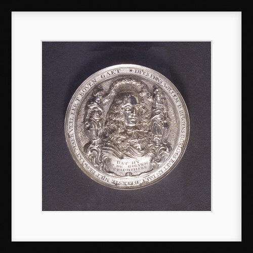 Medal commemorating the embarkation of William of Orange at Helvoetsluys, 1688; obverse by O.M.
