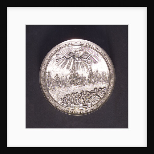 Medal commemorating the embarkation of William of Orange at Helvoetsluys, 1688; reverse by O.M.