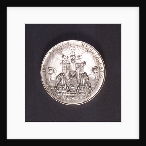Medal commemorating the Peace of Westminster, 1654; obverse by J. Pool