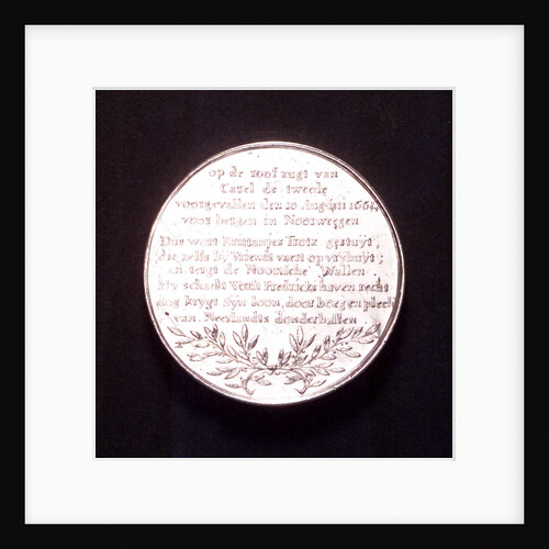Medal commemorating the Battle of Bergen, 1665; reverse by J. Pool