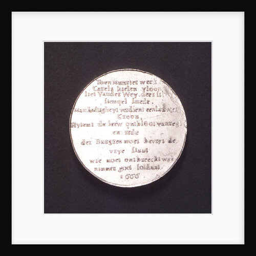 Medal commemorating the Battle of the Four Days, 1666; reverse by van der Wey