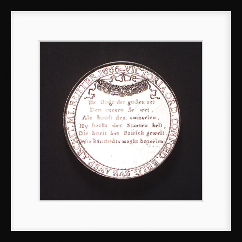 Medal commemorating the Battle of the Four Days, 1666; reverse by J. Pool