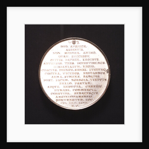 Medal commemorating the Peace of Breda, 1667; reverse by J. Lutma