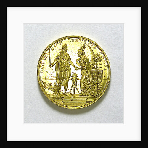 Medal commemorating the landing of William of Orange at Torbay, 1688; obverse by R. Arondeaux