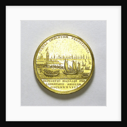 Medal commemorating the landing of William of Orange at Torbay, 1688; reverse by R. Arondeaux