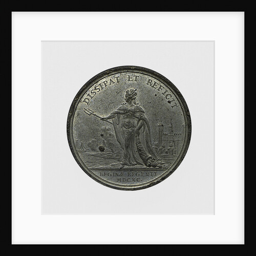 Medal commemorating Queen Mary Regent and the repair of the fleet; reverse by J. Smeltzing