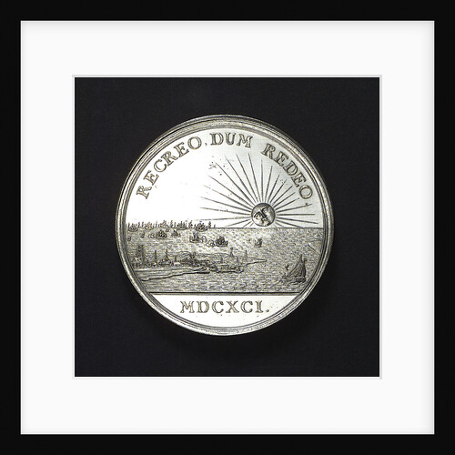 Medal commemorating the return of King William III to Holland, 1691; reverse by J. Smeltzing