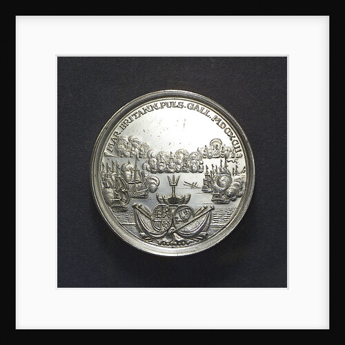 Medal commemorating the Battle of La Hogue, 1692; reverse by J. van Dishoecke