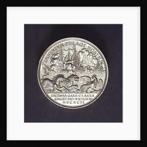 Medal commemorating the Battle of La Hogue, 1692; reverse by J. Boskam