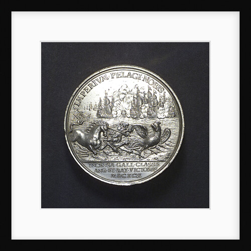Medal commemorating the Battle of La Hogue, 1692; reverse by J. Boskam