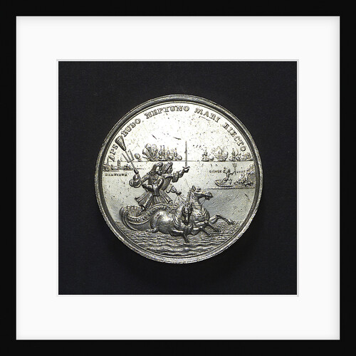 Medal commemorating the Battle of La Hogue, 1692; reverse by R. Arondeaux
