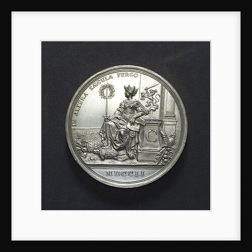 Medal commemorating the Dutch East India Company centenary, 1702; obverse by R. Arondeaux