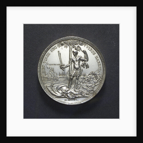 Medal commemorating the relief of Barcelona, 1706; reverse by M. Smeltzing