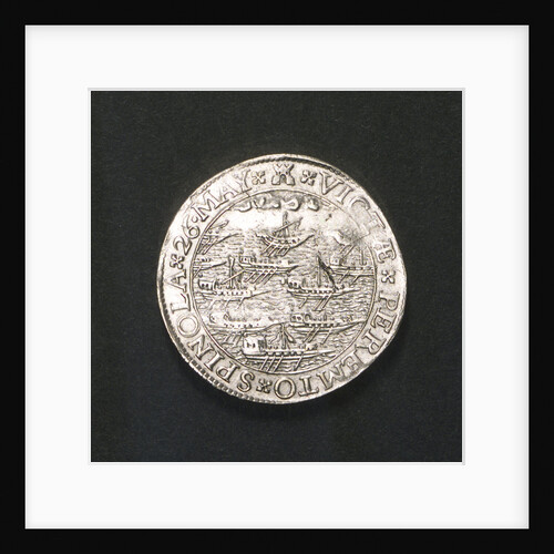 Counter commemorating the Spanish defeat off Sluys and the death of Spinola, 1603; reverse by unknown