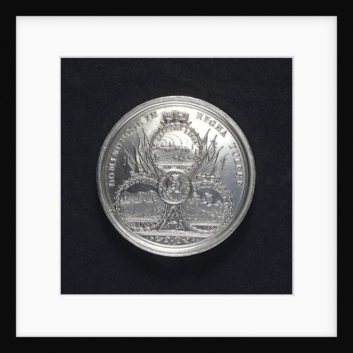 Medal commemorating the relief of Barcelona and other successes, 1706; reverse by M. Smeltzing