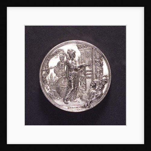 Medal commemorating the Peace of Utrecht, 1713; obverse by D. Drappentier
