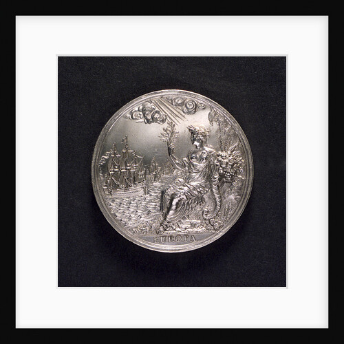 Medal commemorating the Peace of Utrecht, 1713; reverse by D. Drappentier
