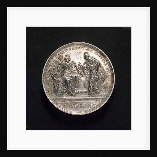 Medal commemorating preparation for war, 1742; obverse by M. Holtzhey