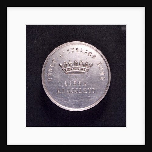 Medal commemorating Admiral Riboty; reverse by A. Pieroni