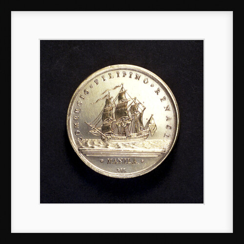 Medal commemorating commerce with the Philippines; reverse by J.C. Gil